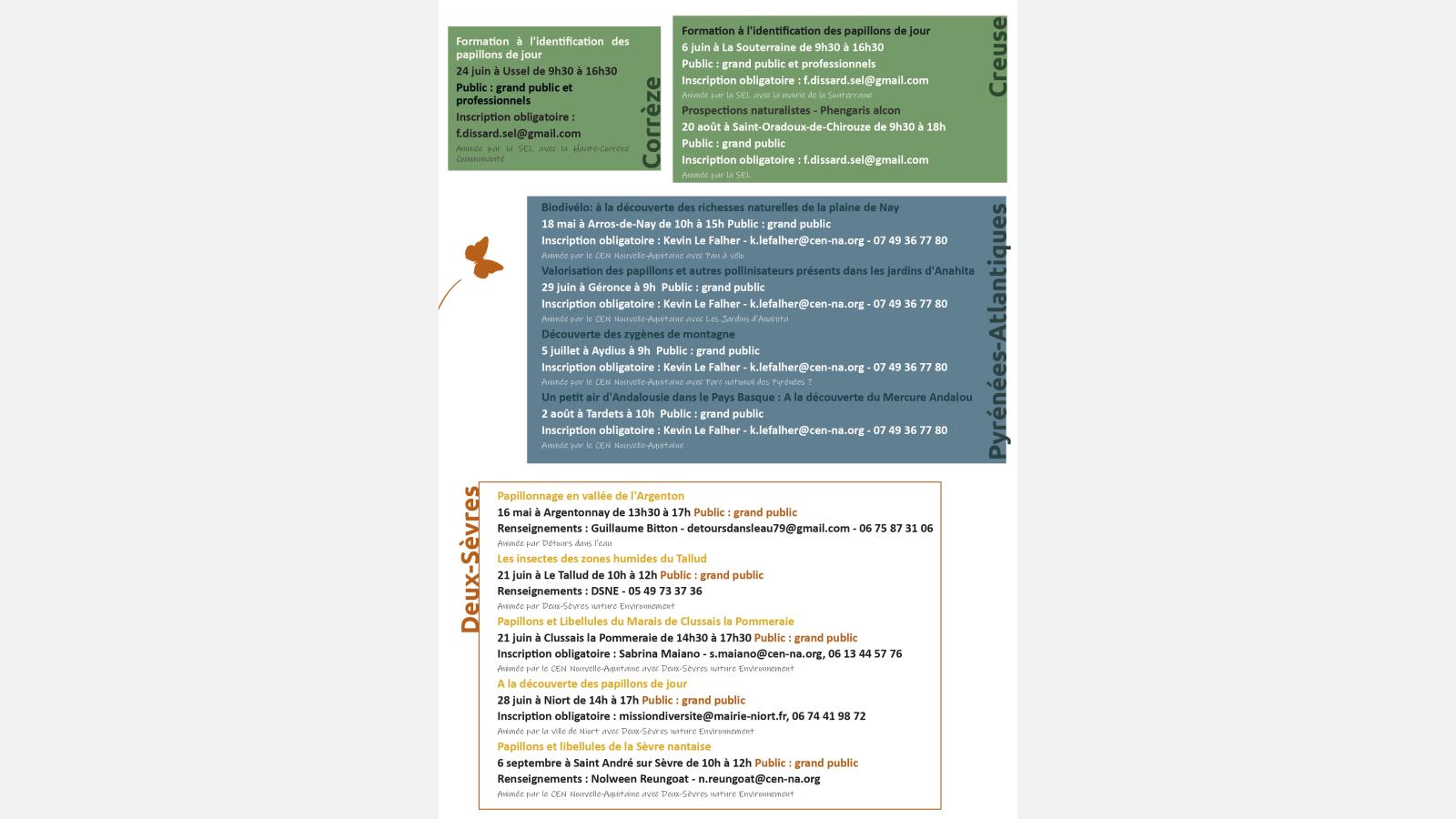 Formations et camps de prospections papillons en Nouvelle-Aquitaine, 2025. 3